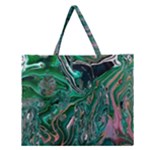 Malachite  Zipper Large Tote Bag