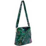 Malachite  Zipper Messenger Bag