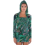 Malachite  Long Sleeve Hooded T-shirt