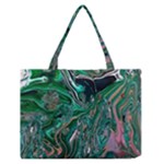 Malachite  Zipper Medium Tote Bag