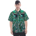 Malachite  Men s Short Sleeve Shirt