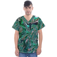 Men s V-Neck Scrub Top 