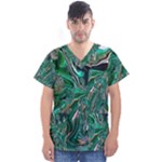 Malachite  Men s V-Neck Scrub Top