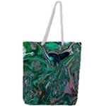 Malachite  Full Print Rope Handle Tote (Large)