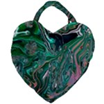 Malachite  Giant Heart Shaped Tote