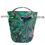 Malachite  Drawstring Bucket Bag