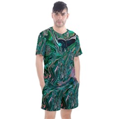 Men s Mesh T-Shirt and Shorts Set 