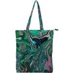 Malachite  Double Zip Up Tote Bag