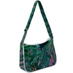 Malachite  Zip Up Shoulder Bag