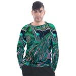 Malachite  Men s Long Sleeve Raglan T-Shirt