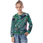 Malachite  Kids  Long Sleeve T-Shirt with Frill 