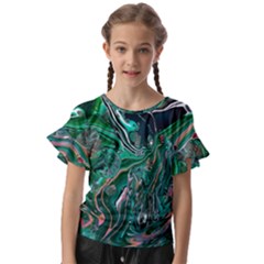 Kids  Cut Out Flutter Sleeves 