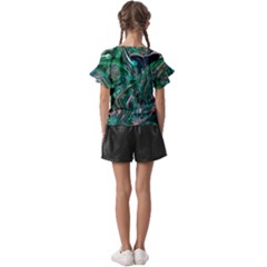 Kids  Cut Out Flutter Sleeves 