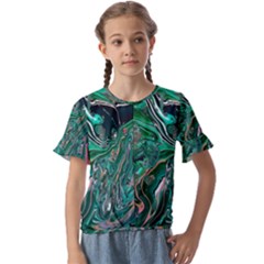 Kids  Cuff Sleeve Scrunch Bottom T-Shirt 