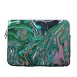 Malachite  13  Vertical Laptop Sleeve Case With Pocket