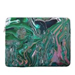 Malachite  15  Vertical Laptop Sleeve Case With Pocket