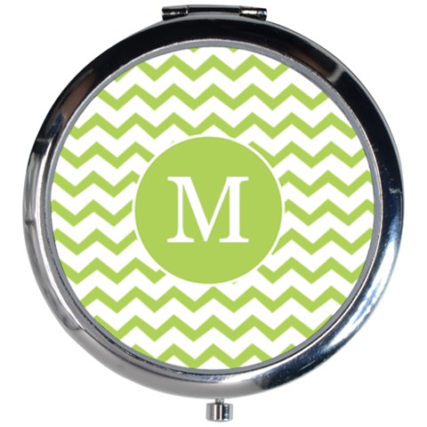 Chevron Pattern Mini Round Mirror from ArtsNow.com