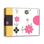  Minimalist Pattern With Simple Lines,flower And Shapes, Creating A Clean And Modern Deluxe Canvas 14  x 11  (Stretched)