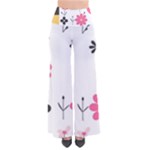  Minimalist Pattern With Simple Lines,flower And Shapes, Creating A Clean And Modern So Vintage Palazzo Pants