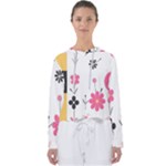  Minimalist Pattern With Simple Lines,flower And Shapes, Creating A Clean And Modern Women s Slouchy Sweat