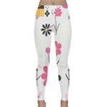  Minimalist Pattern With Simple Lines,flower And Shapes, Creating A Clean And Modern Lightweight Velour Classic Yoga Leggings