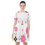  Minimalist Pattern With Simple Lines,flower And Shapes, Creating A Clean And Modern Sailor Dress