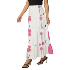 Tiered Ruffle Maxi Skirt 