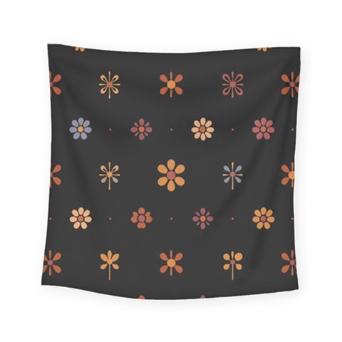 Minimalist Pattern With Simple Lines,flower And Shapes, Creating A Clean And Modern Square Tapestry (Small) from ArtsNow.com