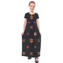 Kids  Short Sleeve Maxi Dress 