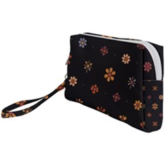 Minimalist Pattern With Simple Lines,flower And Shapes, Creating A Clean And Modern Wristlet Pouch Bag (Small) from ArtsNow.com