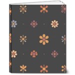 Minimalist Pattern With Simple Lines,flower And Shapes, Creating A Clean And Modern 8  x 10  Hardcover Notebook