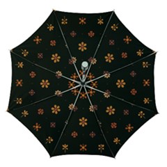 Minimalist Pattern With Simple Lines,flower And Shapes, Creating A Clean And Modern Automatic Folding Umbrella with Case (Medium) from ArtsNow.com