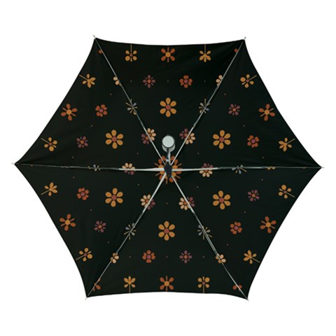 Minimalist Pattern With Simple Lines,flower And Shapes, Creating A Clean And Modern Automatic Folding Umbrella with Case (Small) from ArtsNow.com