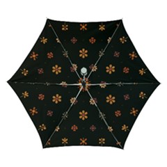 Minimalist Pattern With Simple Lines,flower And Shapes, Creating A Clean And Modern Automatic Folding Umbrella with Case (Small) from ArtsNow.com