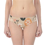 Minimalist Pattern With Simple Lines,flower And Shapes, Creating A Clean And Modern Hipster Bikini Bottoms