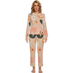 Womens  Long Sleeve Lightweight Pajamas Set 