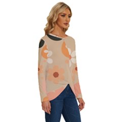 Long Sleeve Crew Neck Pullover Top 