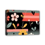  Minimalist Pattern With Simple Lines,flower And Shapes, Creating A Clean And Modern Mini Canvas 7  x 5  (Stretched)