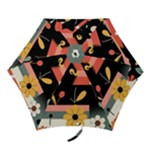  Minimalist Pattern With Simple Lines,flower And Shapes, Creating A Clean And Modern Mini Folding Umbrellas