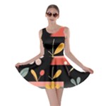  Minimalist Pattern With Simple Lines,flower And Shapes, Creating A Clean And Modern Skater Dress