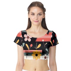 Short Sleeve Crop Top 