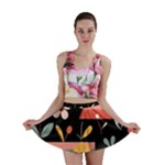  Minimalist Pattern With Simple Lines,flower And Shapes, Creating A Clean And Modern Mini Skirt