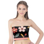  Minimalist Pattern With Simple Lines,flower And Shapes, Creating A Clean And Modern Tube Top