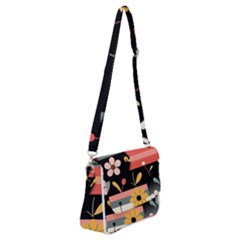 Shoulder Bag with Back Zipper 