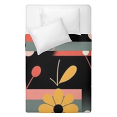 Minimalist Pattern With Simple Lines,flower And Shapes, Creating A Clean And Modern Duvet Cover Double Side (Single Size) from ArtsNow.com