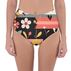 Reversible High-Waist Bikini Bottoms 