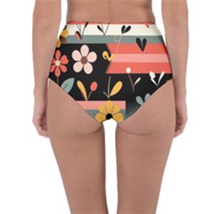 Reversible High-Waist Bikini Bottoms 