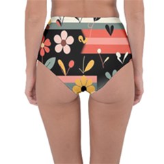 Reversible High-Waist Bikini Bottoms 