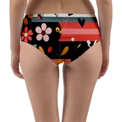 Reversible Mid-Waist Bikini Bottoms 