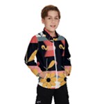  Minimalist Pattern With Simple Lines,flower And Shapes, Creating A Clean And Modern Kids  Windbreaker